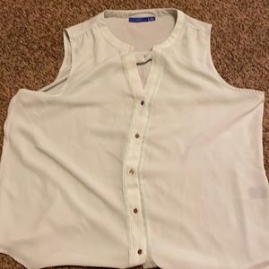 Pale green light weight sleeveless blouse